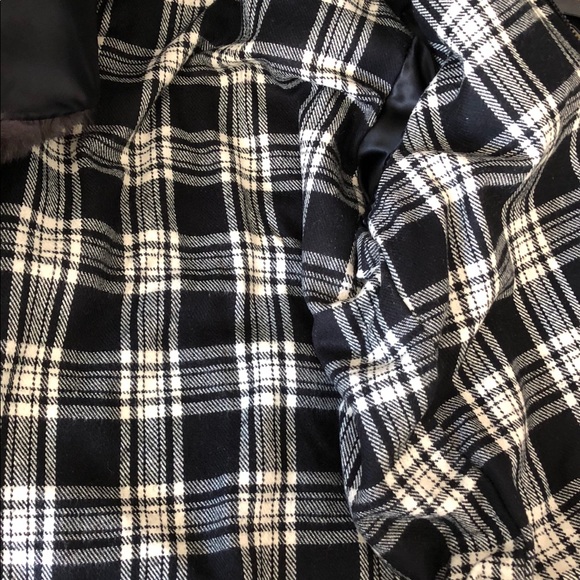 Denim & Leather Jacket with Real Opposum Fur Vintage Jacket - Picture 7 of 8